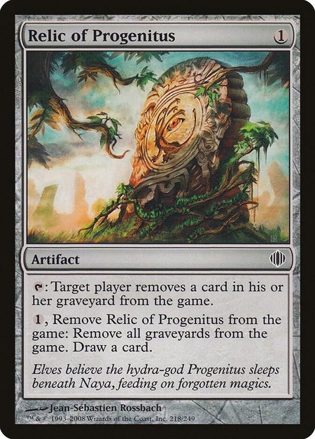 Relic of Progenitus - Shards of Alara Magic: The Gathering trading card