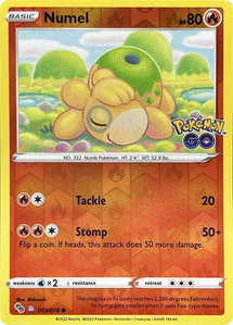 Numel (Peelable Ditto) - Pokemon GO (PGO) #013/078 - Common Pokémon Trading Card