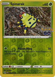 Spinarak (Peelable Ditto) - Pokemon GO (PGO) #006/078 - Common Pokémon Trading Card