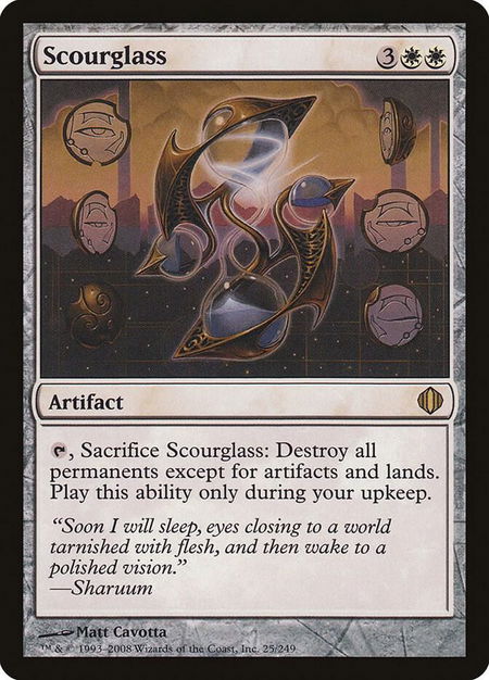 Scourglass - Shards of Alara Magic: The Gathering trading card