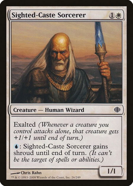 Sighted-Caste Sorcerer - Shards of Alara Magic: The Gathering trading card