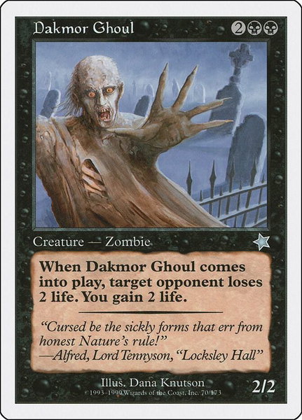 Dakmor Ghoul - Starter 1999 Magic: The Gathering trading card
