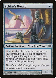 Sphinx's Herald - Shards of Alara (ALA) #58 - Uncommon Magic: The Gathering Trading Card