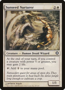 Sunseed Nurturer - Shards of Alara (ALA) #29 - Uncommon Magic: The Gathering Trading Card