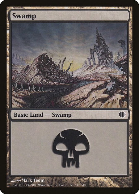 Swamp (239) - Shards of Alara Magic: The Gathering trading card