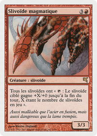 Magma Sliver (French) - "Slivoïde magmatique" - Magic Encyclopedia 2005 (Salvat/Hachette) (PSAL) #D1 - Rare Magic: The Gathering Trading Card