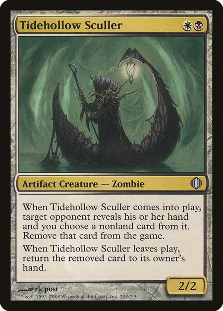 Tidehollow Sculler trading card from Shards of Alara Tidehollow Sculler - Shards of Alara Magic: The Gathering trading card