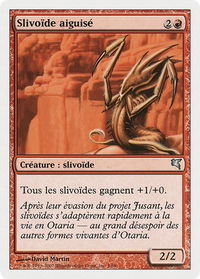 Blade Sliver (French) - "Slivoïde aiguisé" - Magic Encyclopedia 2005 (Salvat/Hachette) (PSAL) #D2 - Uncommon Magic: The Gathering Trading Card