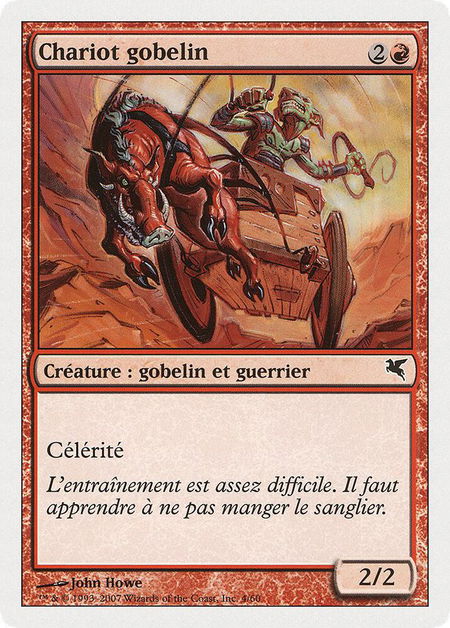 Goblin Chariot (French) - "Chariot gobelin" - Magic Encyclopedia 2005 (Salvat/Hachette) Magic: The Gathering trading card
