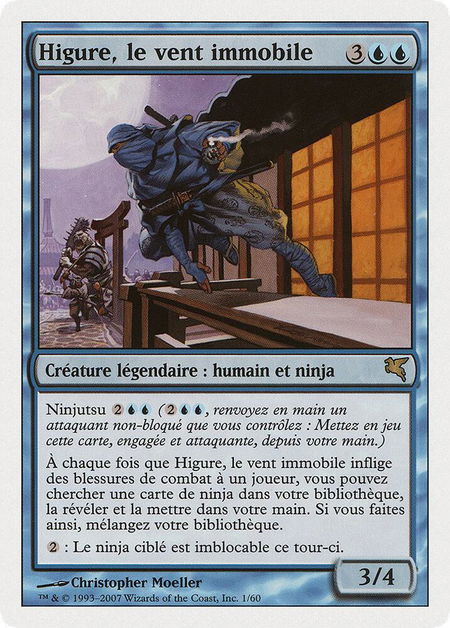 Higure, the Still Wind (French) - "Higure, le vent immobile" trading card from Magic Encyclopedia 2005 (Salvat/Hachette) Higure, the Still Wind (French) - "Higure, le vent immobile" - Magic Encyclopedia 2005 (Salvat/Hachette) Magic: The Gathering trading card
