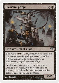 Throat Slitter (French) - "Tranche-gorge" - Magic Encyclopedia 2005 (Salvat/Hachette) (PSAL) #E2 - Uncommon Magic: The Gathering Trading Card