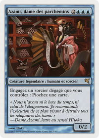 Azami, Lady of Scrolls (French) - "Azami, dame des parchemins" - Magic Encyclopedia 2005 (Salvat/Hachette) (PSAL) #H1 - Rare Magic: The Gathering Trading Card