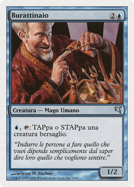 Puppeteer (Italian) - "Burattinaio" - Magic Encyclopedia 2005 (Salvat/Hachette) Magic: The Gathering trading card