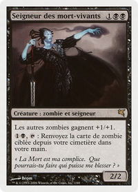 Lord of the Undead (French) - "Seigneur des mort-vivants" - Magic Encyclopedia 2005 (Salvat/Hachette) (PSAL) #F1 - Rare Magic: The Gathering Trading Card