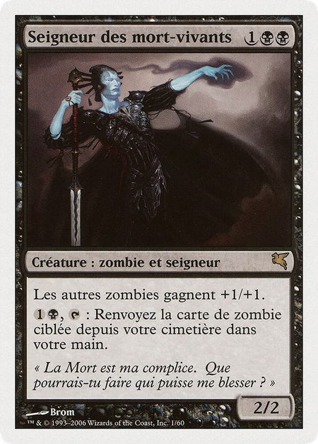 Lord of the Undead (French) - "Seigneur des mort-vivants" - Magic Encyclopedia 2005 (Salvat/Hachette) Magic: The Gathering trading card
