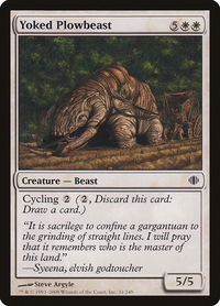 Yoked Plowbeast - Shards of Alara (ALA) #31 - Common Magic: The Gathering Trading Card