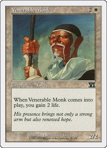 Venerable Monk - Classic Sixth Edition (6ED) #50 - Common Magic: The Gathering Trading Card