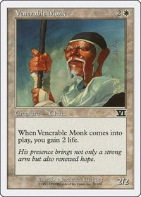 Venerable Monk - Classic Sixth Edition (6ED) #50 - Common Magic: The Gathering Trading Card