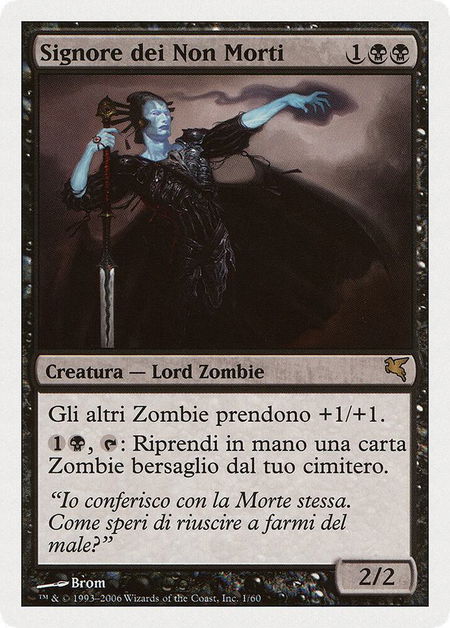 Lord of the Undead (Italian) - "Signore dei Non Morti" - Magic Encyclopedia 2005 (Salvat/Hachette) Magic: The Gathering trading card