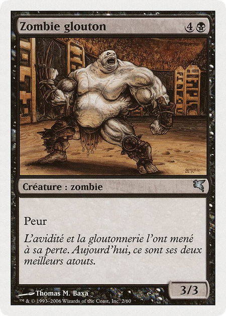 Gluttonous Zombie (French) - "Zombie glouton" - Magic Encyclopedia 2005 (Salvat/Hachette) Magic: The Gathering trading card