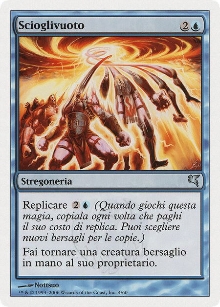 Vacuumelt (Italian) - "Scioglivuoto" trading card from Magic Encyclopedia 2005 (Salvat/Hachette) Vacuumelt (Italian) - "Scioglivuoto" - Magic Encyclopedia 2005 (Salvat/Hachette) Magic: The Gathering trading card