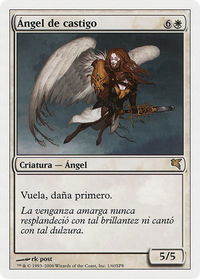 Angel of Retribution (Spanish) - "Ángel de Castigo" - Magic Encyclopedia 2005 (Salvat/Hachette) (PSAL) #G1 - Rare Magic: The Gathering Trading Card