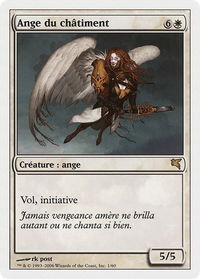 Angel of Retribution (French) - "Ange du châtiment" - Magic Encyclopedia 2005 (Salvat/Hachette) (PSAL) #G1 - Rare Magic: The Gathering Trading Card
