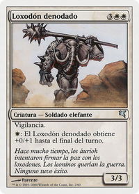 Loxodon Stalwart (Spanish) - "Loxodón denodado" - Magic Encyclopedia 2005 (Salvat/Hachette) (PSAL) #G2 - Uncommon Magic: The Gathering Trading Card