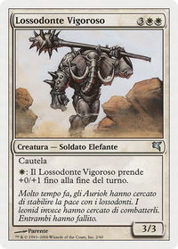 Loxodon Stalwart (Italian) - "Lossodonte Vigoroso" - Magic Encyclopedia 2005 (Salvat/Hachette) (PSAL) #G2 - Uncommon Magic: The Gathering Trading Card