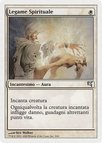 Spirit Link (Italian) - "Legame Spirituale" - Magic Encyclopedia 2005 (Salvat/Hachette) (PSAL) #G3 - Uncommon Magic: The Gathering Trading Card