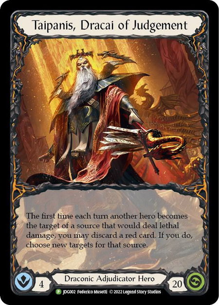 Taipanis, Dracai of Judgement - JDG002 - Flesh and Blood: Promo Cards Flesh and Blood trading card