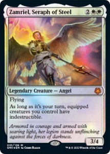 Zamriel, Seraph of Steel - Magic Game Night: Free-For-All (GN3) #1 - Mythic Rare Magic: The Gathering Trading Card