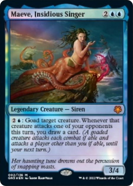 Maeve, Insidious Singer - Magic Game Night: Free-For-All Magic: The Gathering trading card