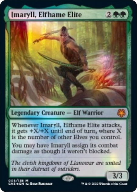 Imaryll, Elfhame Elite - Magic Game Night: Free-For-All Magic: The Gathering trading card