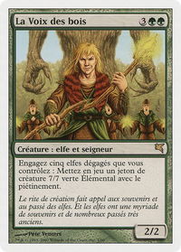 Voice of the Woods (French) - "La Voix des bois" - Magic Encyclopedia 2005 (Salvat/Hachette) (PSAL) #B1 - Rare Magic: The Gathering Trading Card
