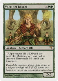 Voice of the Woods (Italian) - "Voce dei Boschi" - Magic Encyclopedia 2005 (Salvat/Hachette) (PSAL) #B1 - Rare Magic: The Gathering Trading Card