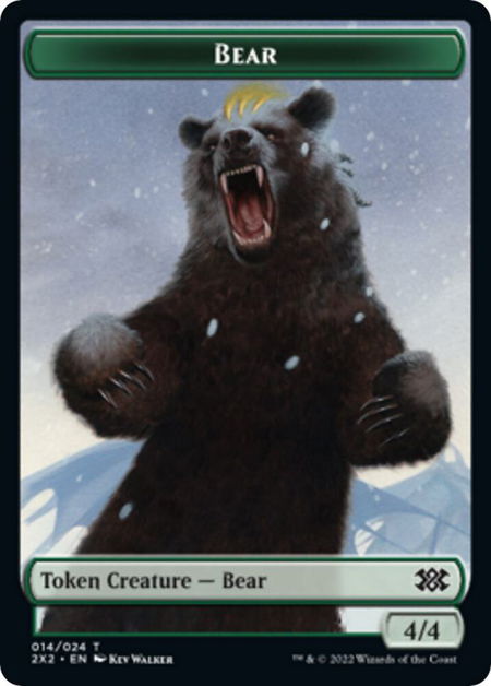 Bear // Eldrazi Scion Double-Sided Token - Double Masters 2022 Magic: The Gathering trading card