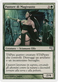 Nullmage Shepherd (Italian) - "Pastore di Magivuoto" - Magic Encyclopedia 2005 (Salvat/Hachette) (PSAL) #B2 - Uncommon Magic: The Gathering Trading Card
