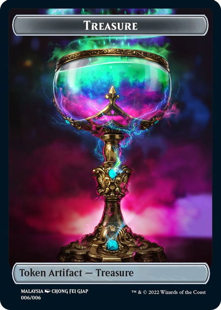 Treasure Token [SEA Exclusive] - Streets of New Capenna Magic: The Gathering trading card