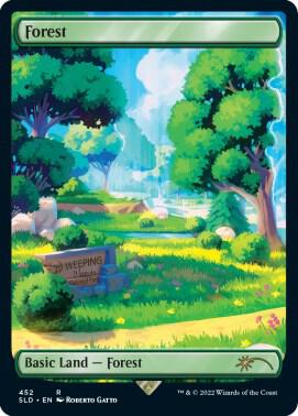 Forest (452) trading card from Secret Lair Drop Series Forest (452) - Secret Lair Drop Series Magic: The Gathering trading card