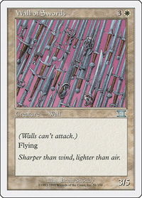 Wall of Swords - Classic Sixth Edition (6ED) #51 - Uncommon Magic: The Gathering Trading Card