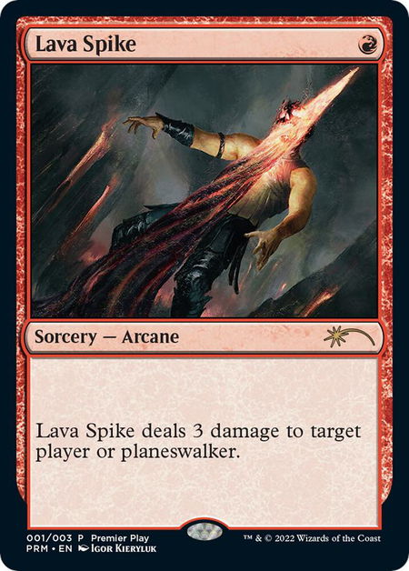 Lava Spike - Pro Tour Promos Magic: The Gathering trading card