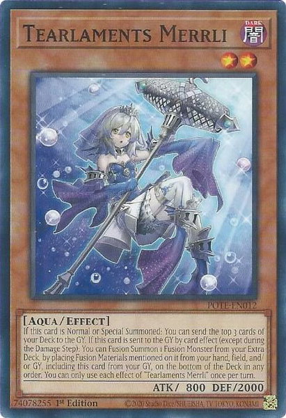 Tearlaments Merrli - Power of the Elements YuGiOh trading card