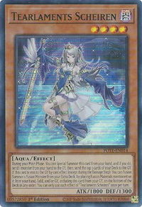 Tearlaments Scheiren - Power of the Elements (POTE) #POTE-EN014 - Super Rare YuGiOh Trading Card