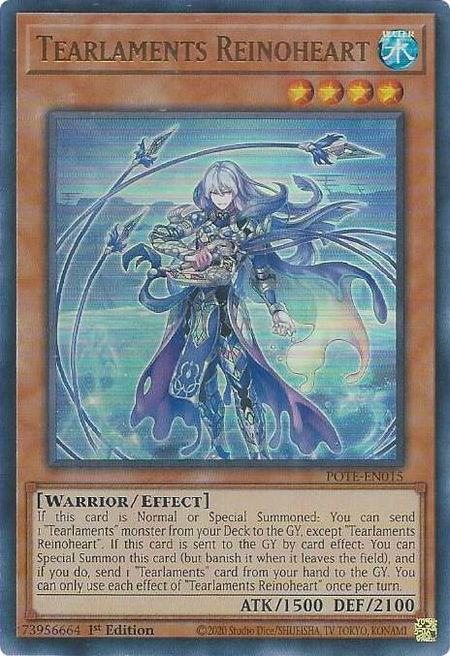 Tearlaments Reinoheart - Power of the Elements YuGiOh trading card