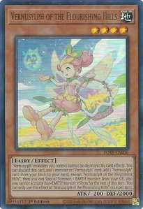 Vernusylph of the Flourishing Hills - Power of the Elements (POTE) #POTE-EN016 - Ultra Rare YuGiOh Trading Card