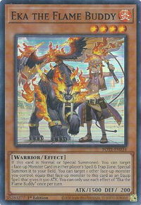 Eka the Flame Buddy - Power of the Elements (POTE) #POTE-EN034 - Super Rare YuGiOh Trading Card