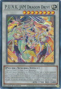 P.U.N.K. JAM Dragon Drive - Power of the Elements (POTE) #POTE-EN046 - Super Rare YuGiOh Trading Card