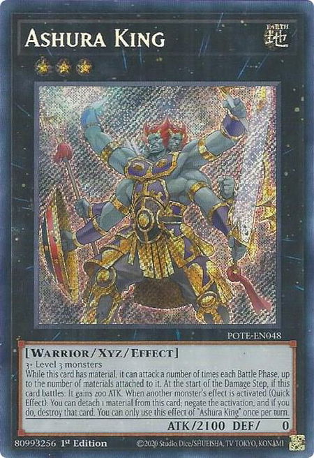 Ashura King - Power of the Elements YuGiOh trading card