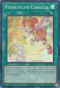 Vernusylph Corolla - Power of the Elements (POTE) #POTE-EN061 - Super Rare YuGiOh Trading Card